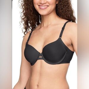 Warners Bra 38D Blissful Benefits Underarm-Smoothing Comfort Lightly Lined Black